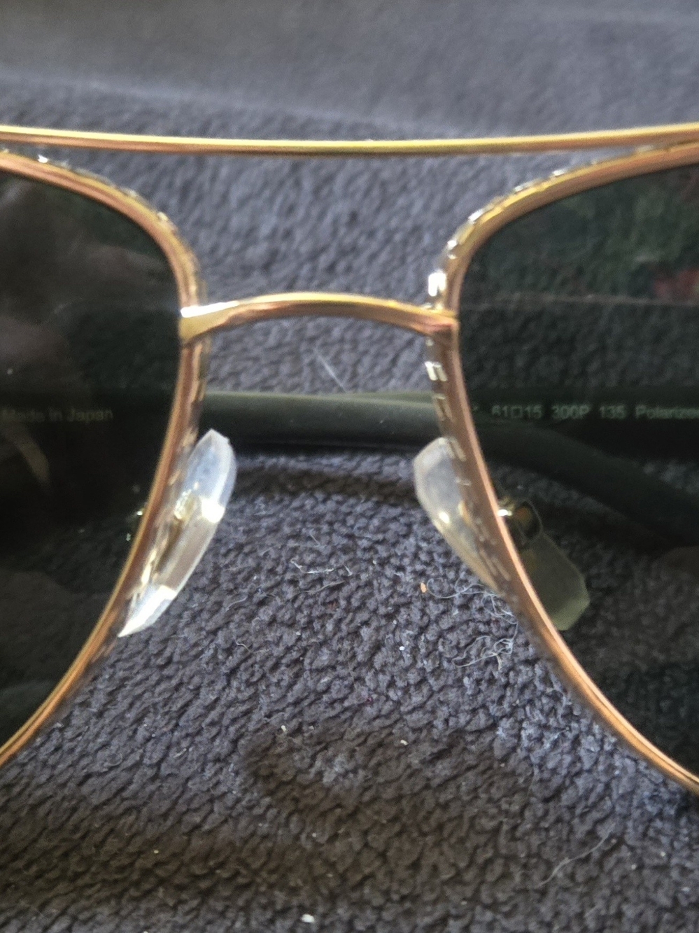 Chopard Gold Aviator Sunglasses with Dark Green Lenses - Men